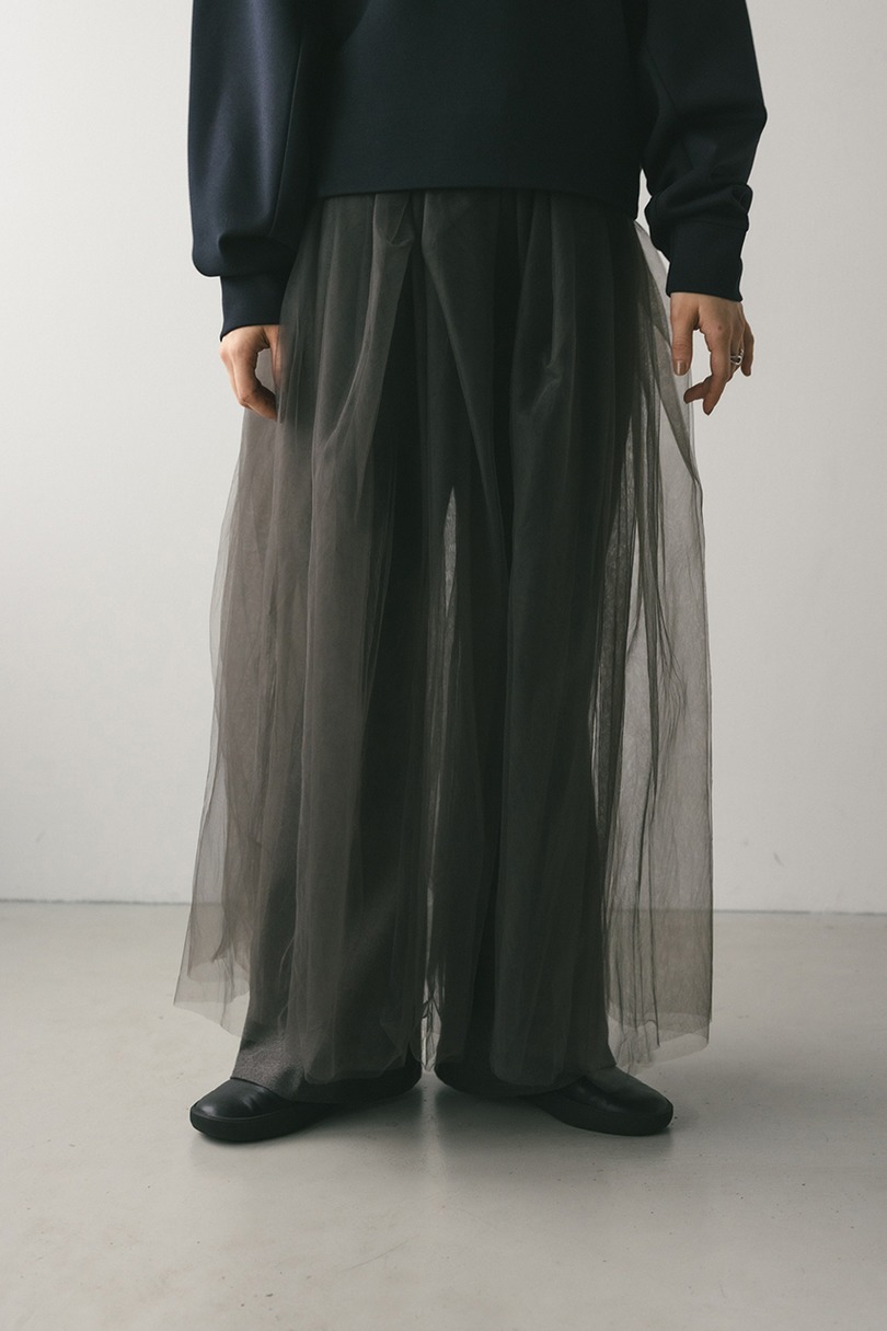 チュールレイヤードスカート 詳細画像 GRY 7