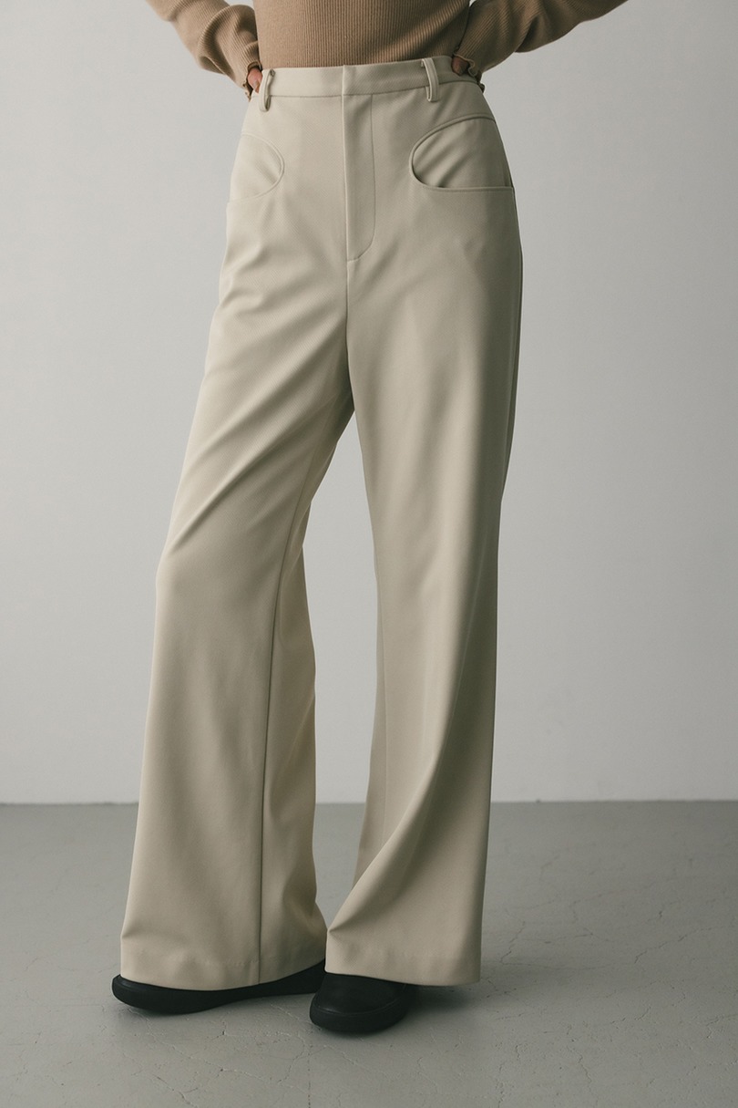 ジャージーセミフレアパンツ