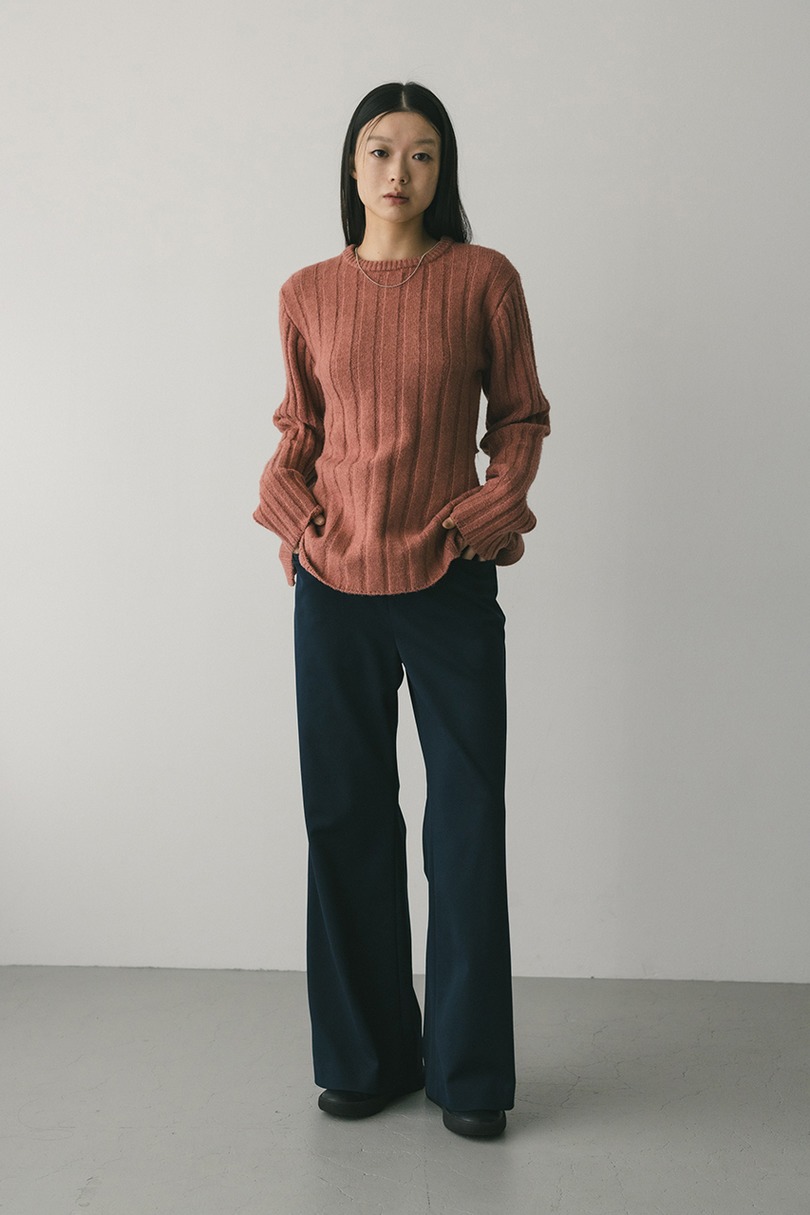 ジャージーセミフレアパンツ 詳細画像 NVY 2