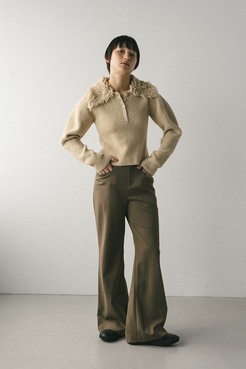 ジャージーセミフレアパンツ 詳細画像 KHA 2