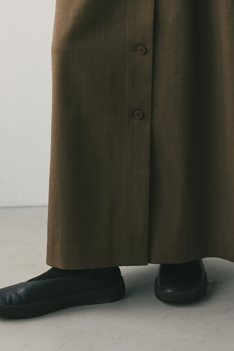 アシンメトリーシャツワンピース 詳細画像 BRN 11