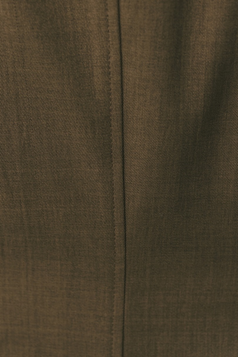 アシンメトリーシャツワンピース 詳細画像 BRN 15