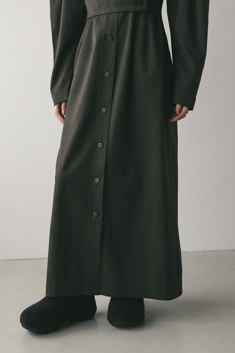 アシンメトリーシャツワンピース 詳細画像 C.GRY 6