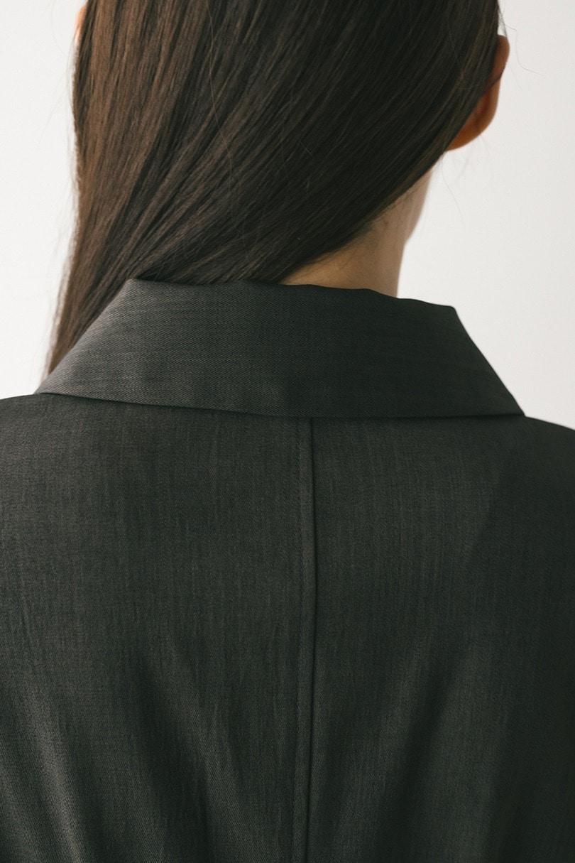 アシンメトリーシャツワンピース 詳細画像 C.GRY 8