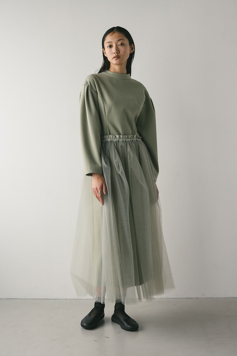 ショルダータックフォルムワンピース 詳細画像 MINT 3