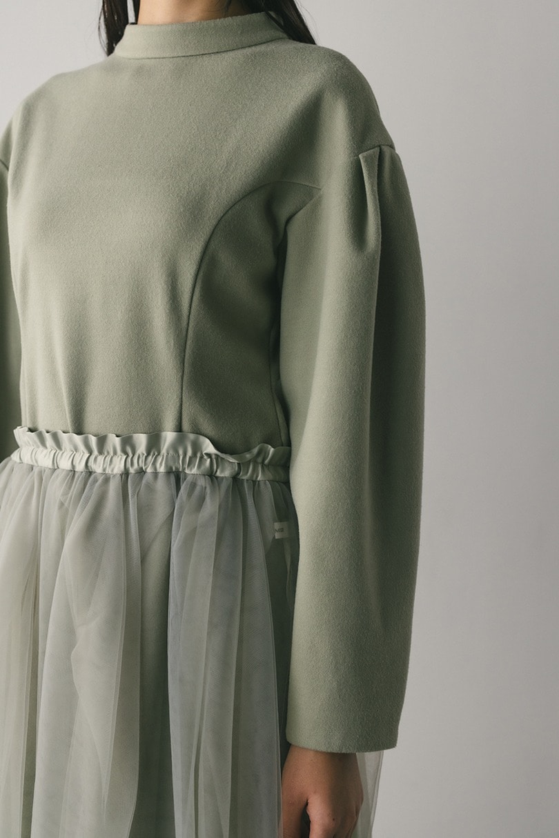ショルダータックフォルムワンピース 詳細画像 MINT 4