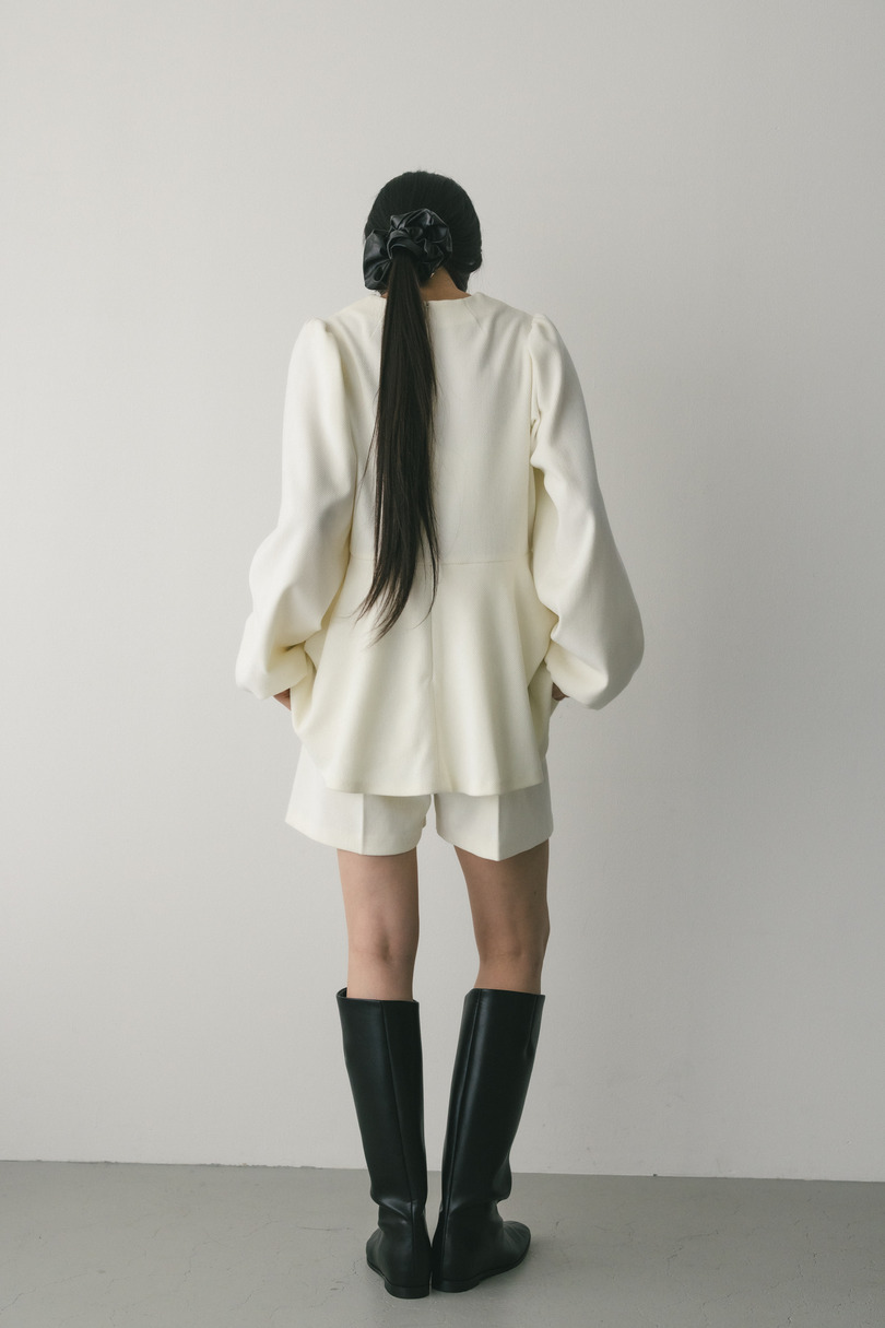 コーデュロイペプラムショートオールインワン 詳細画像 WHT 4