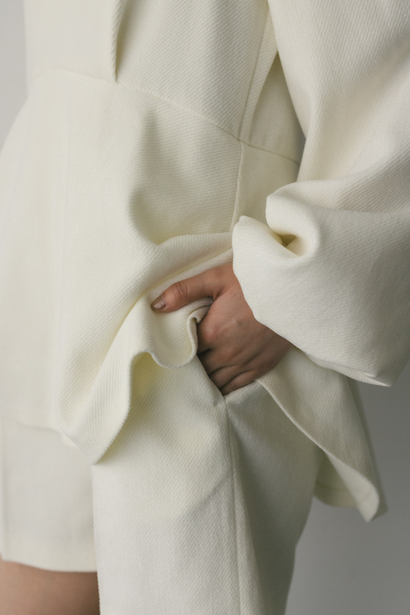 コーデュロイペプラムショートオールインワン 詳細画像 WHT 8