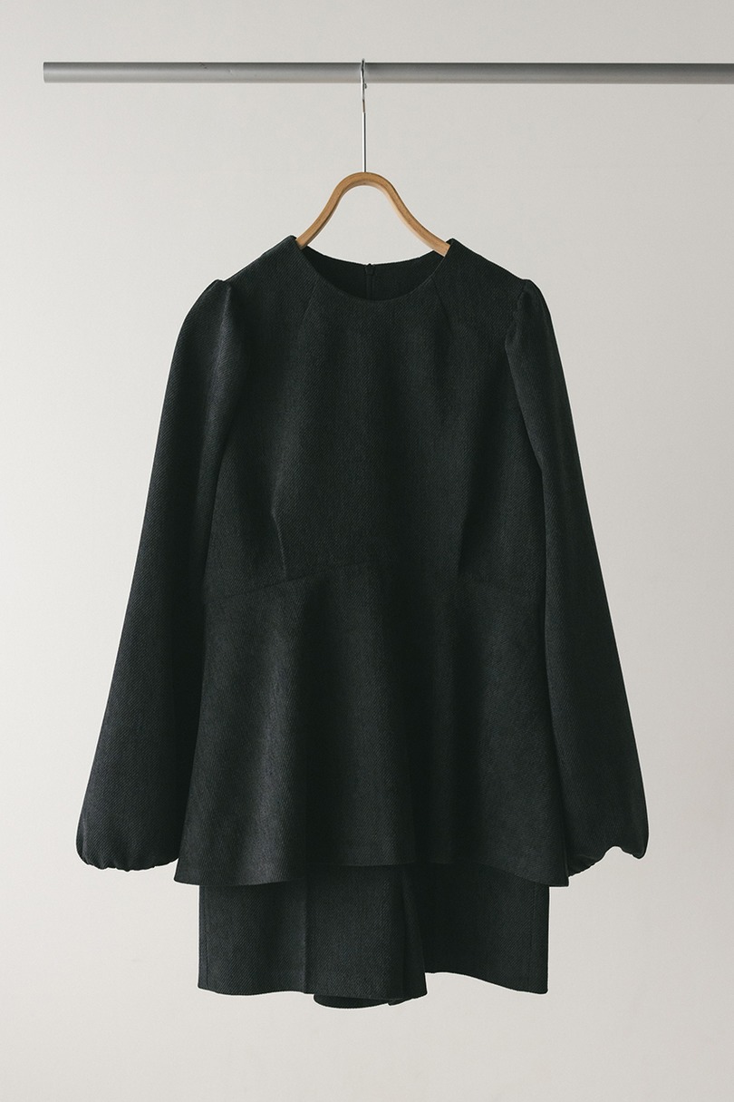 コーデュロイペプラムショートオールインワン 詳細画像 BLK 11