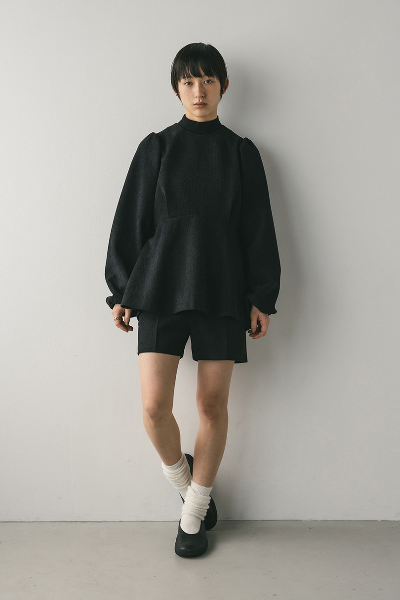 コーデュロイペプラムショートオールインワン 詳細画像 BLK 3