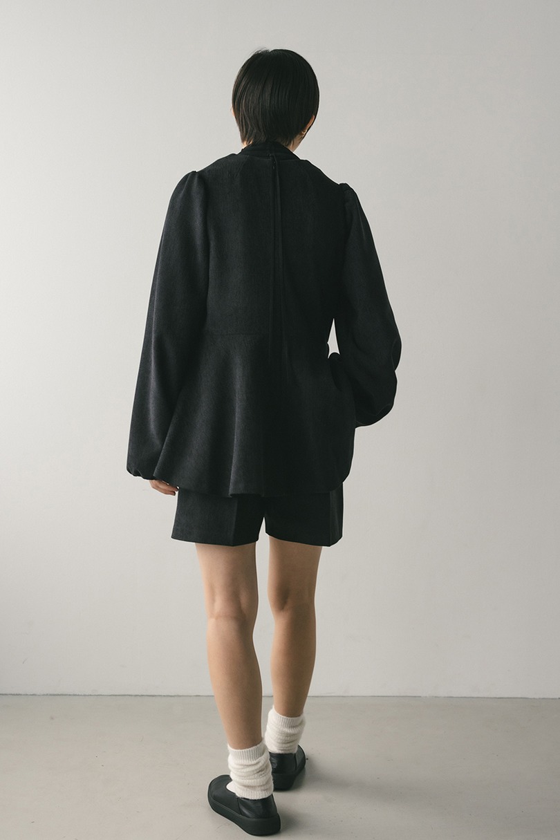 コーデュロイペプラムショートオールインワン 詳細画像 BLK 7