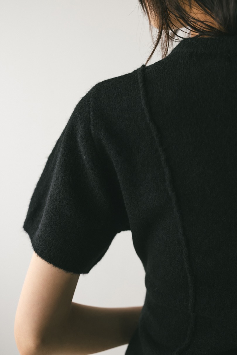 アシンメトリーニットトップ 詳細画像 BLK 10