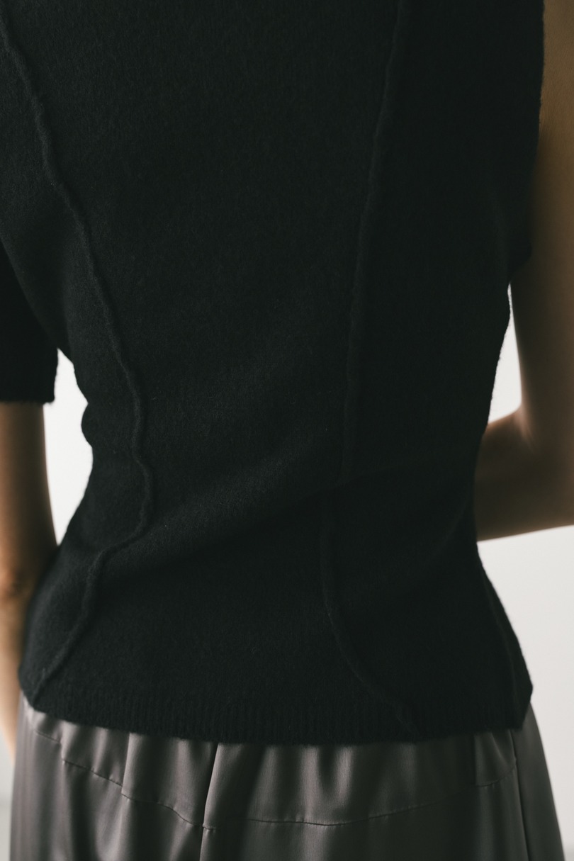 アシンメトリーニットトップ 詳細画像 BLK 11