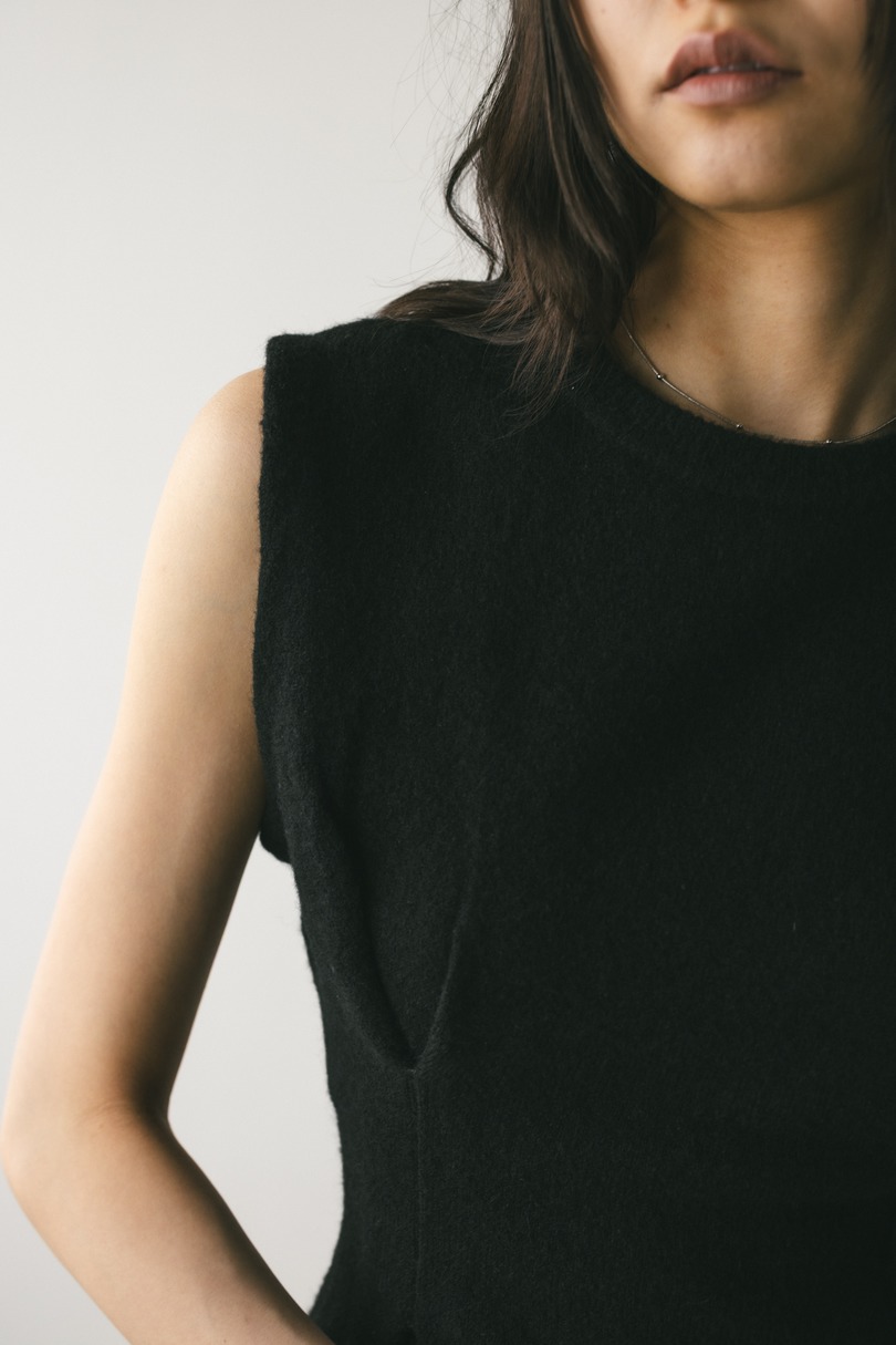 アシンメトリーニットトップ 詳細画像 BLK 6