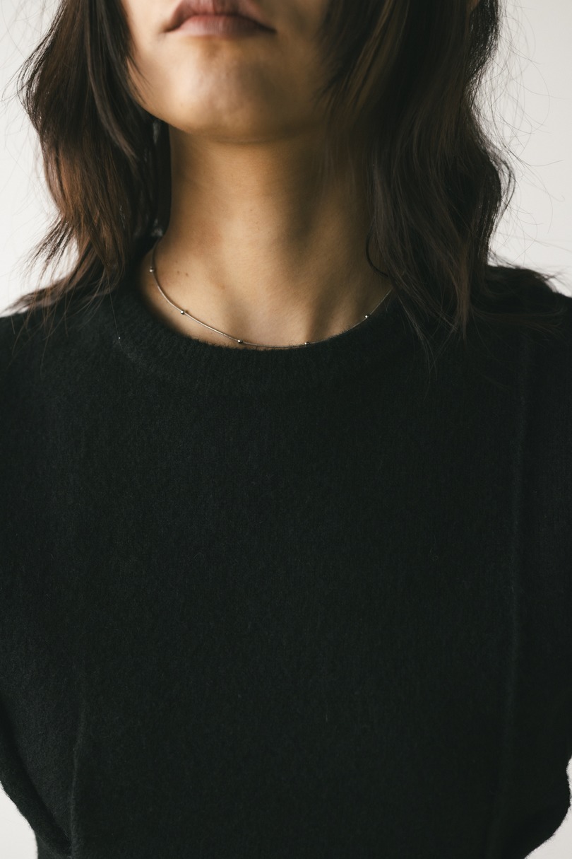 アシンメトリーニットトップ 詳細画像 BLK 7