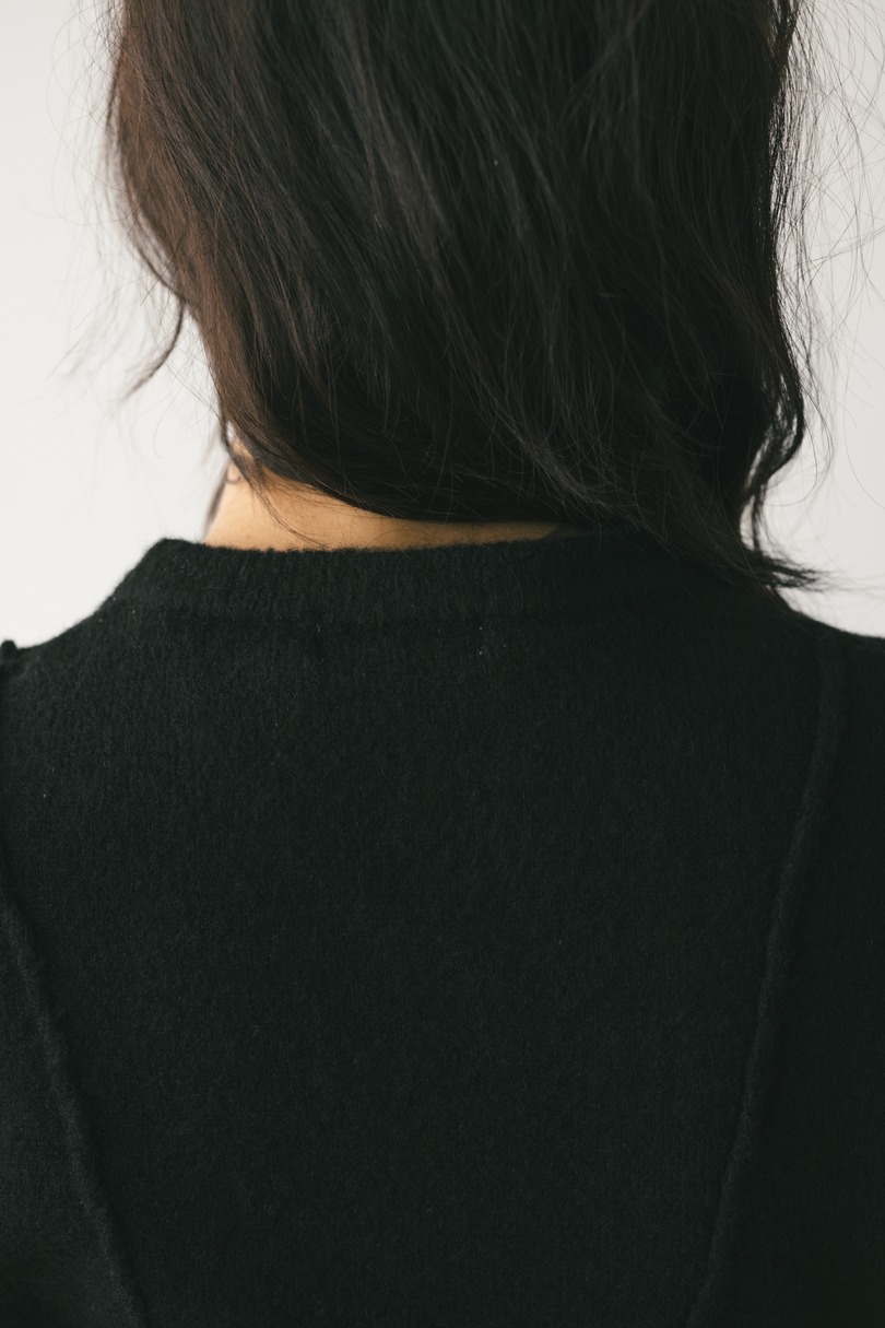 アシンメトリーニットトップ 詳細画像 BLK 9