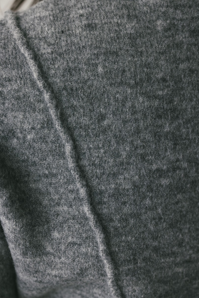 アシンメトリーニットトップ 詳細画像 GRY 10