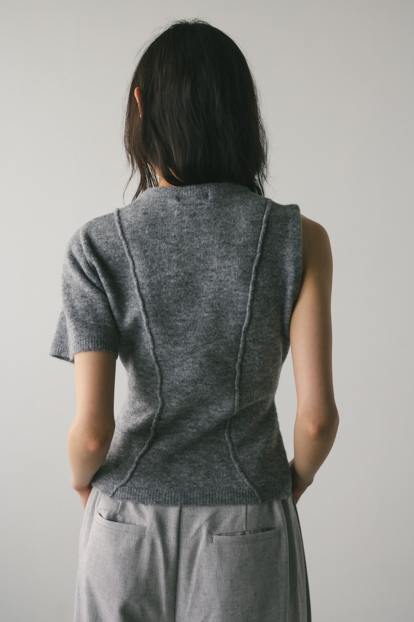 アシンメトリーニットトップ 詳細画像 GRY 7