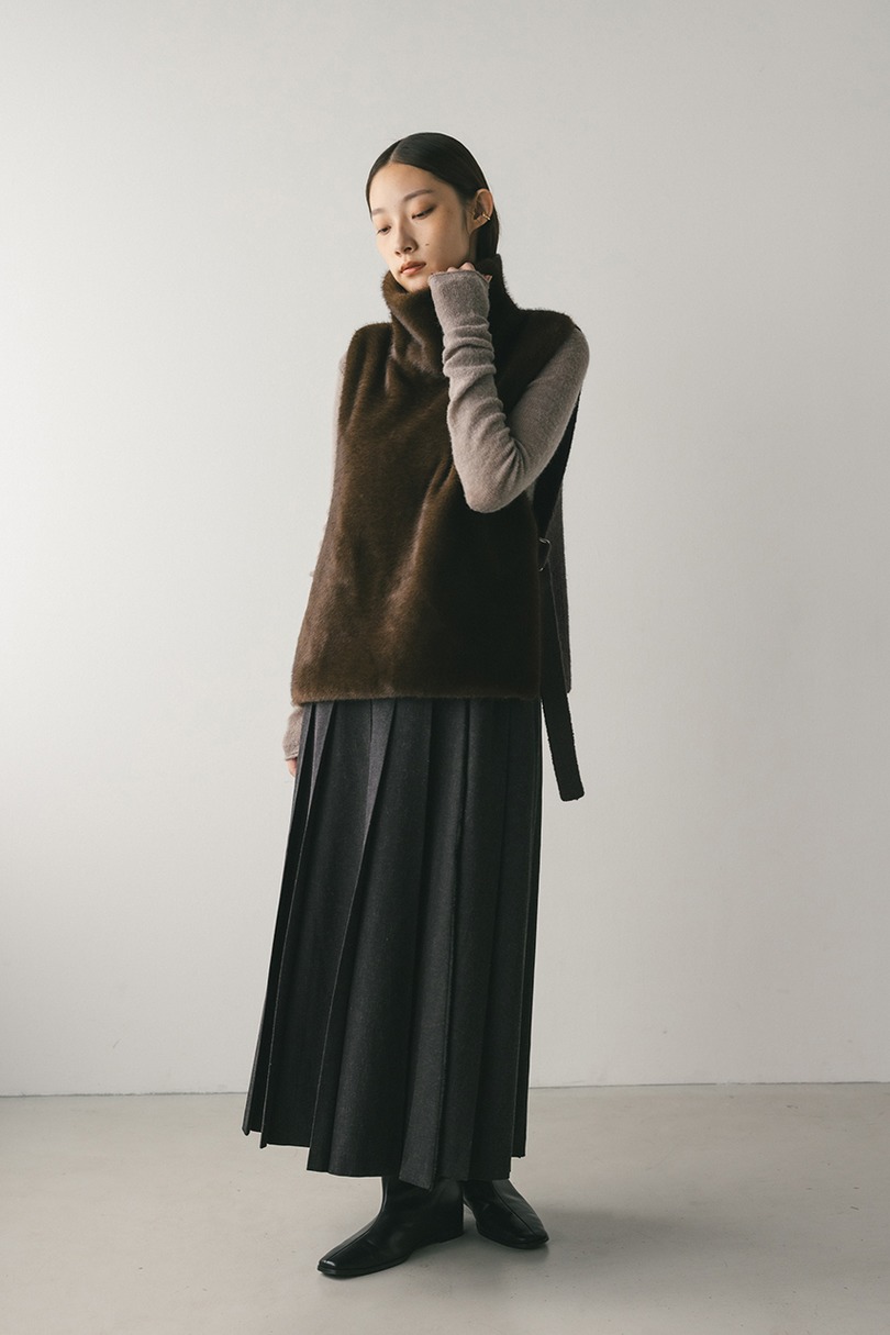 2WAYフェイクファーベスト