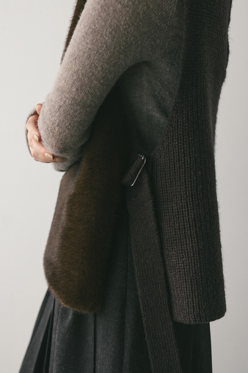 2WAYフェイクファーベスト 詳細画像 BRN 11