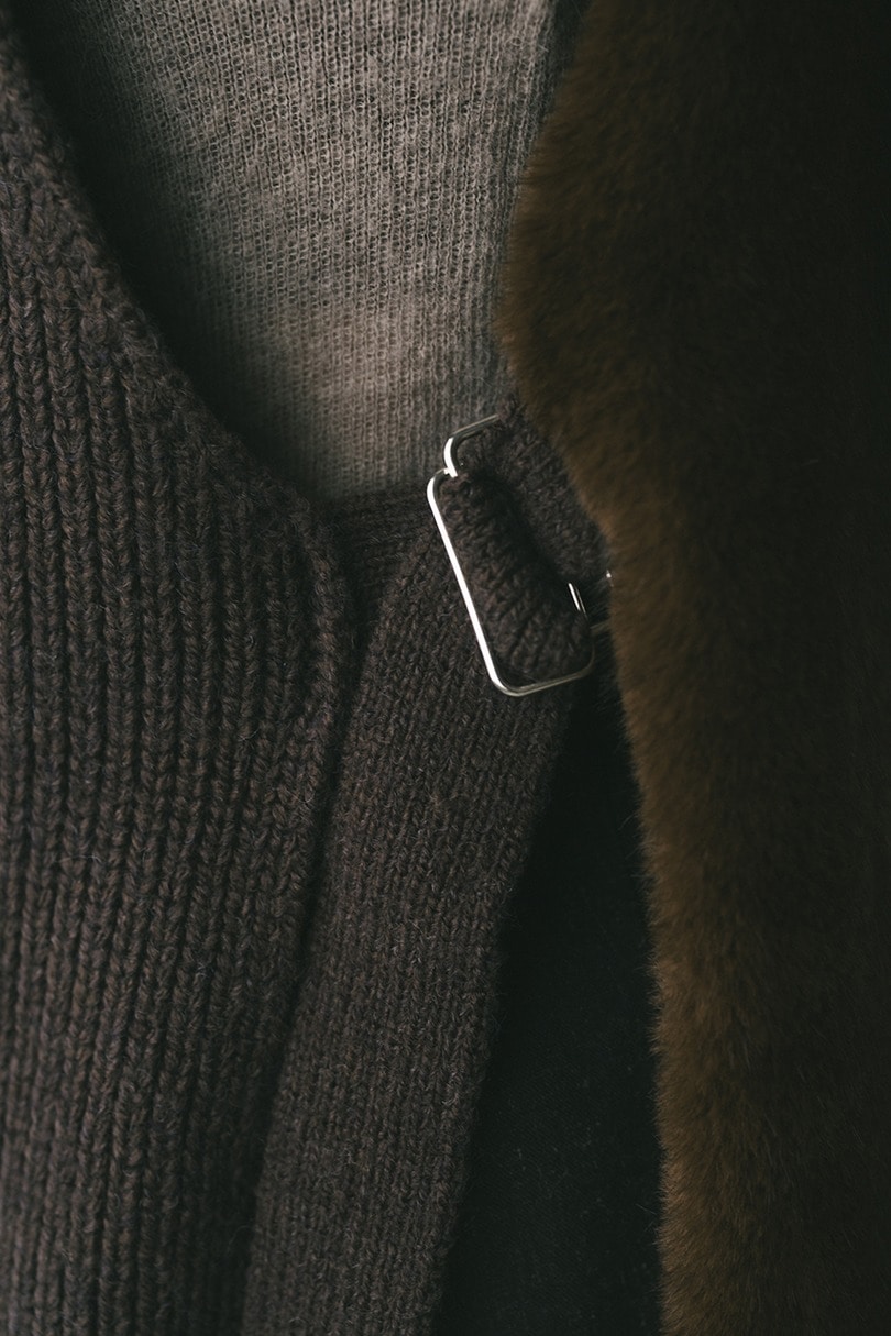 2WAYフェイクファーベスト 詳細画像 BRN 12