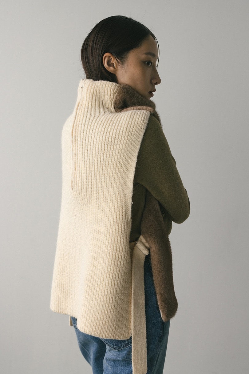 2WAYフェイクファーベスト 詳細画像 BEG 10