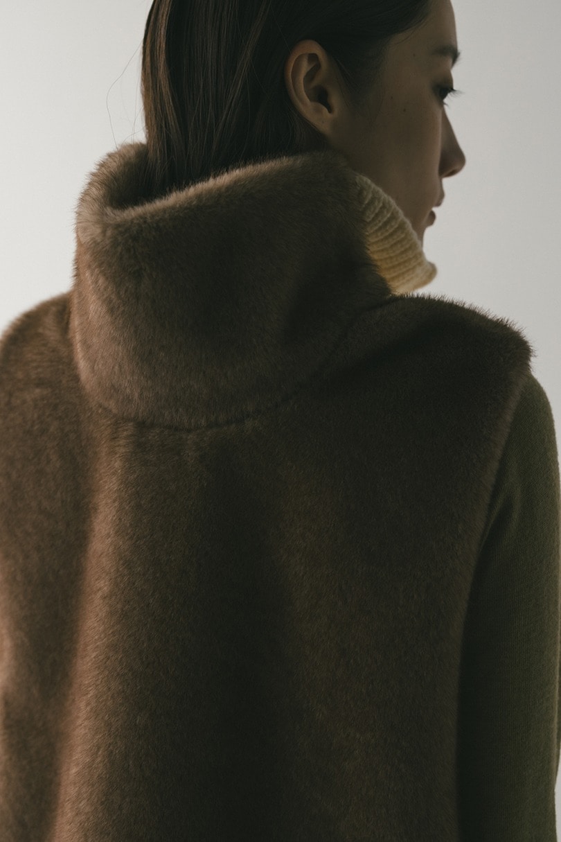 2WAYフェイクファーベスト 詳細画像 BEG 12