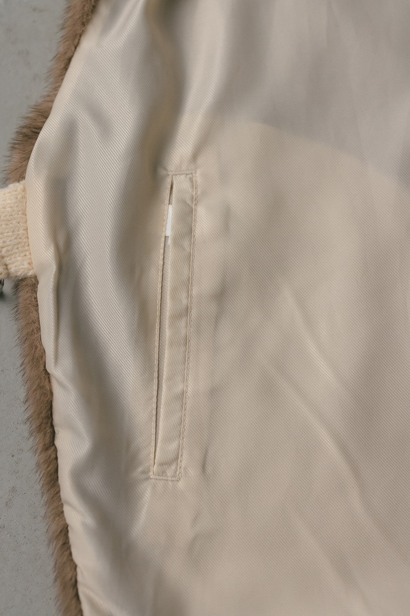 2WAYフェイクファーベスト 詳細画像 BEG 15