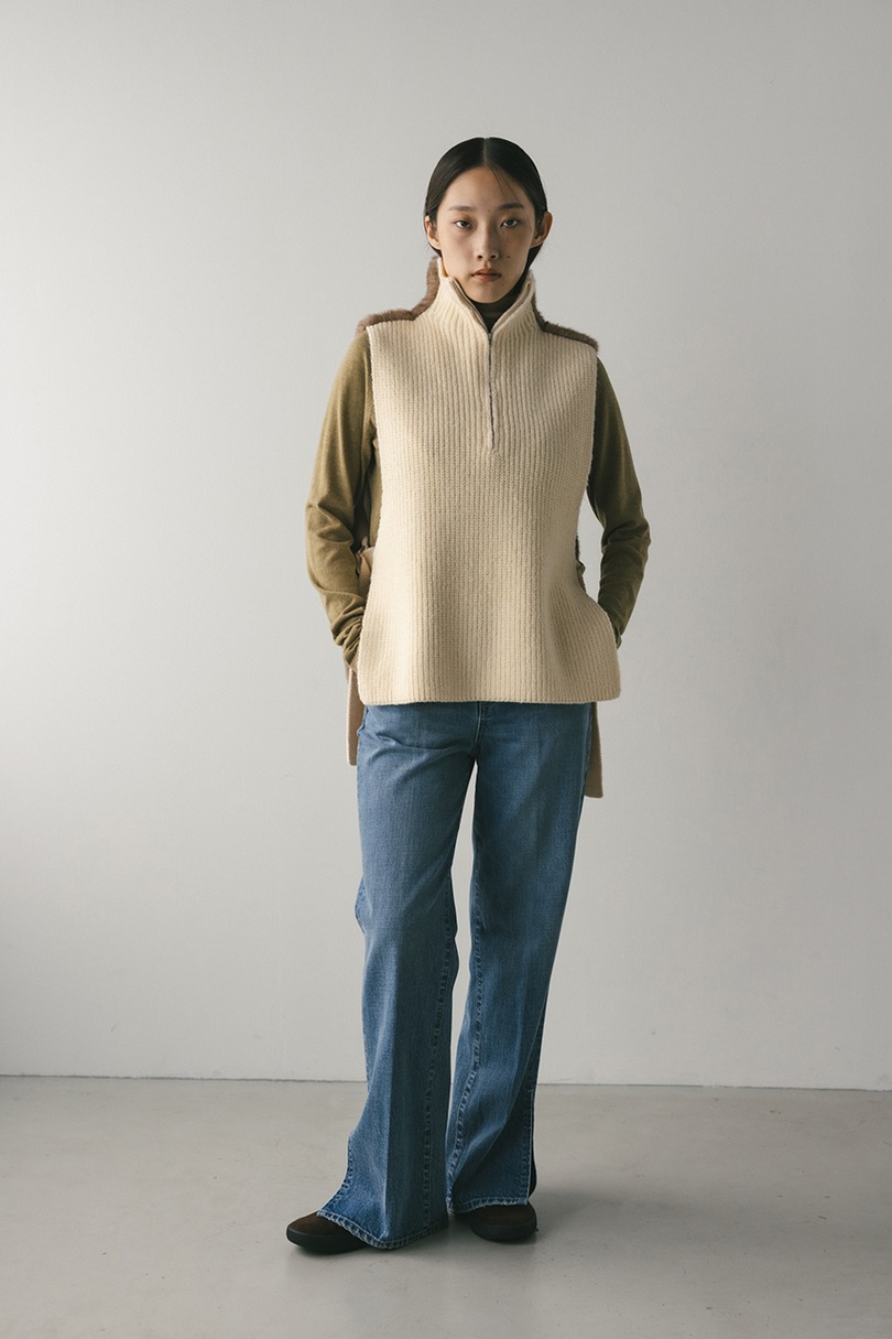 2WAYフェイクファーベスト 詳細画像 BEG 2