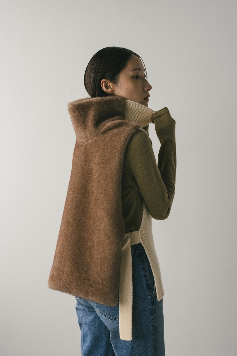 2WAYフェイクファーベスト 詳細画像 BEG 8