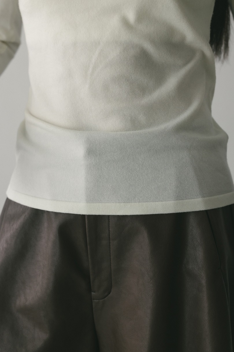 フィンガーホールクルーネックニット 詳細画像 WHT 6