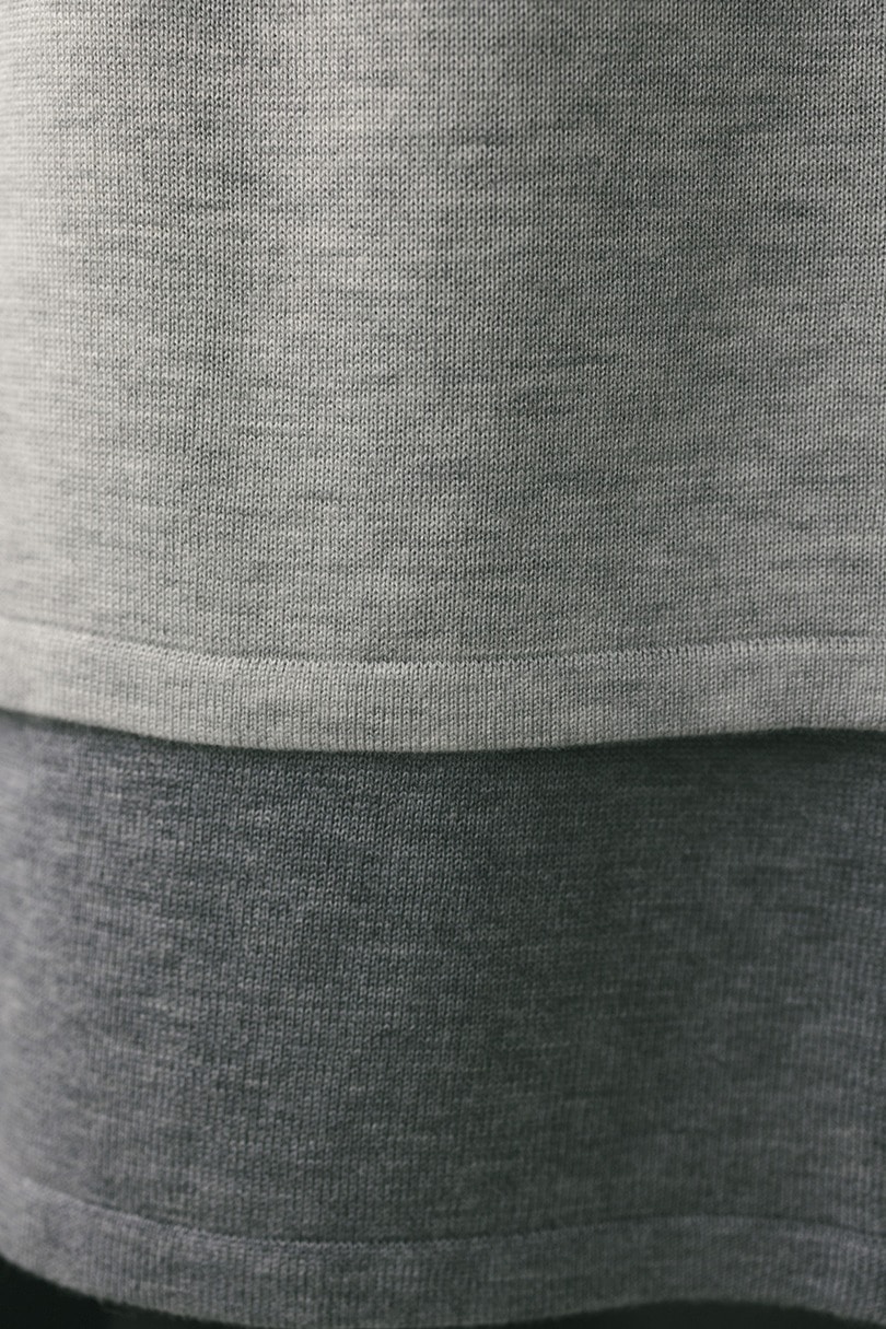 レイヤードニットスカート 詳細画像 GRY 9