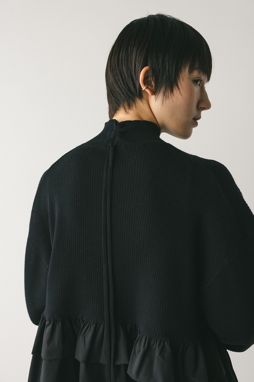 バックストリングコンビネーションワンピース 詳細画像 BLK 12