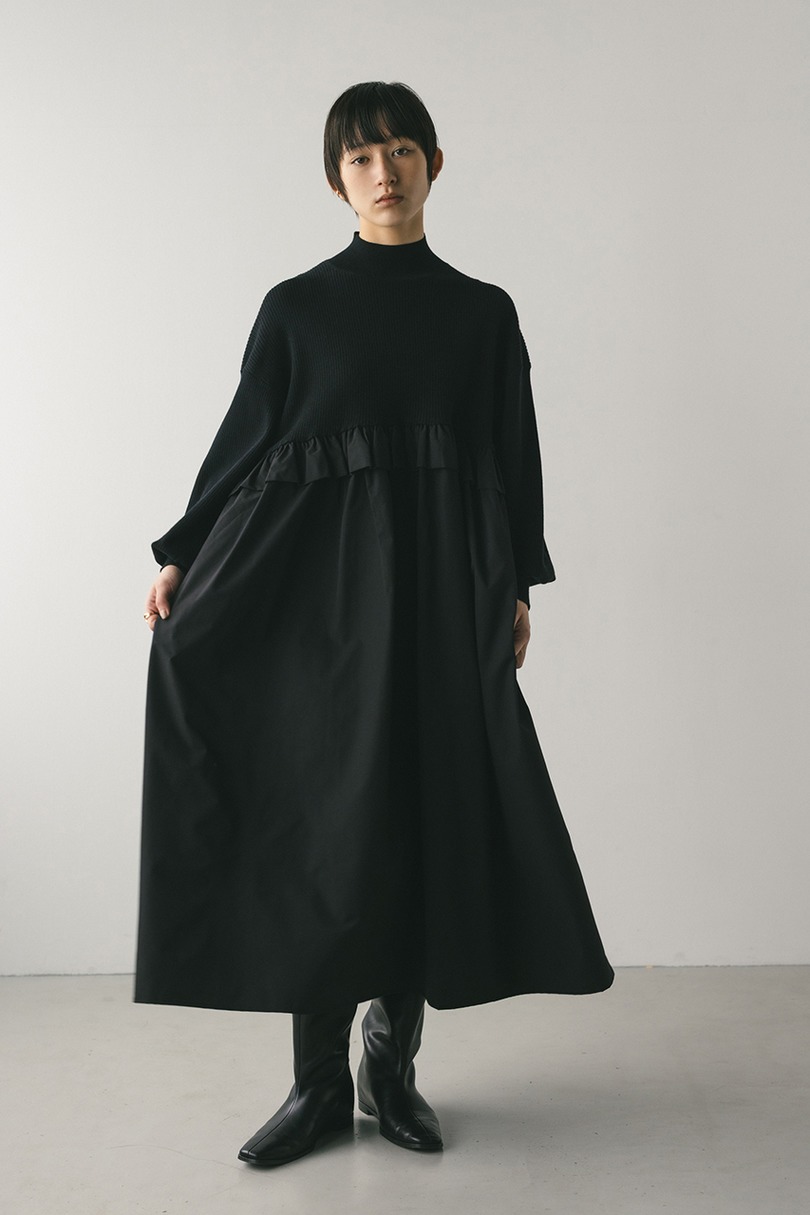 バックストリングコンビネーションワンピース 詳細画像 BLK 3