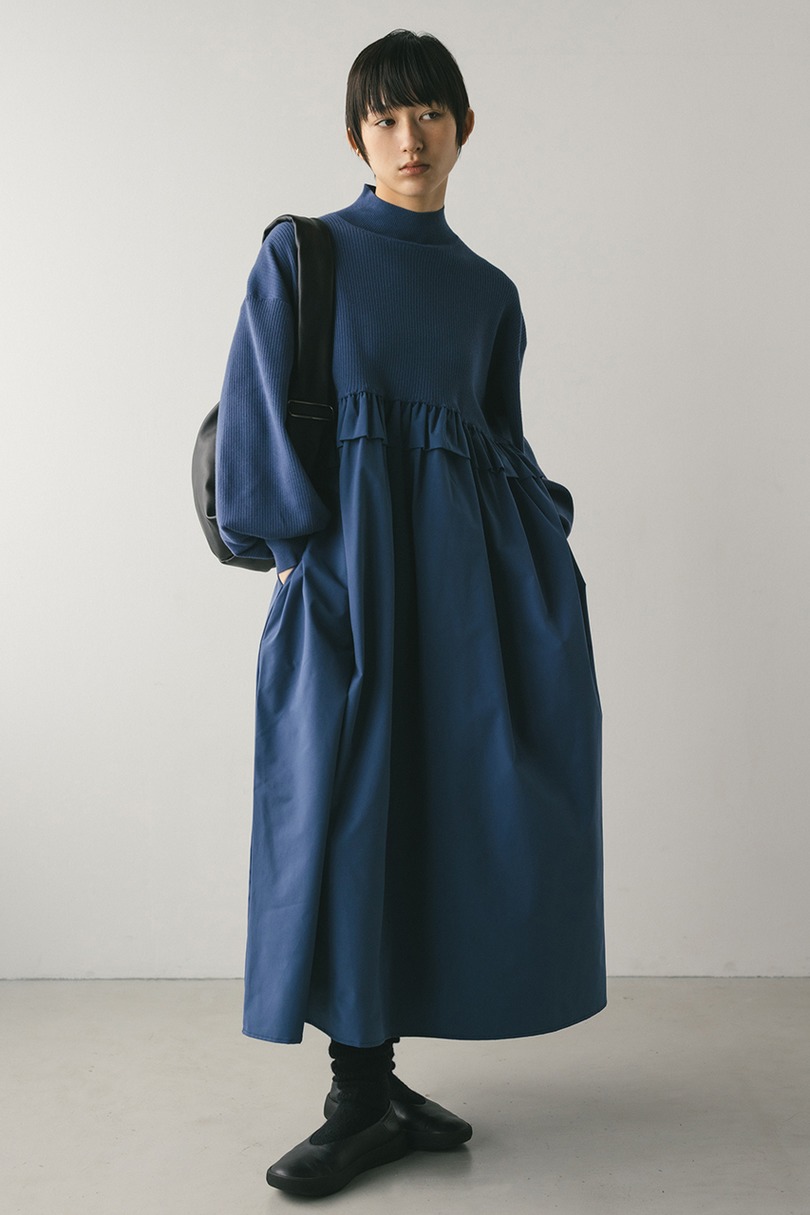 バックストリングコンビネーションワンピース 詳細画像 BLU 4