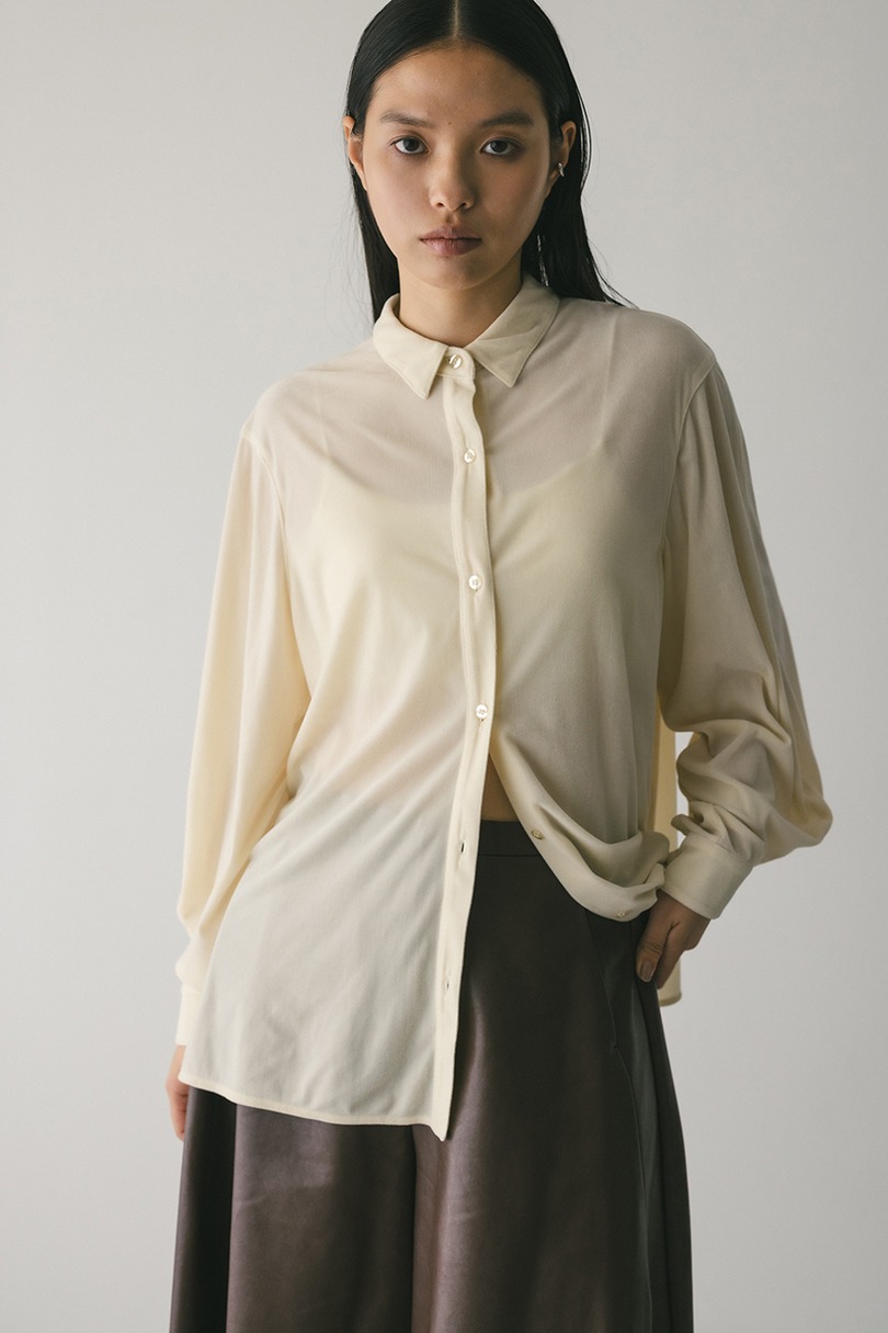 ベロアルーズシャツ