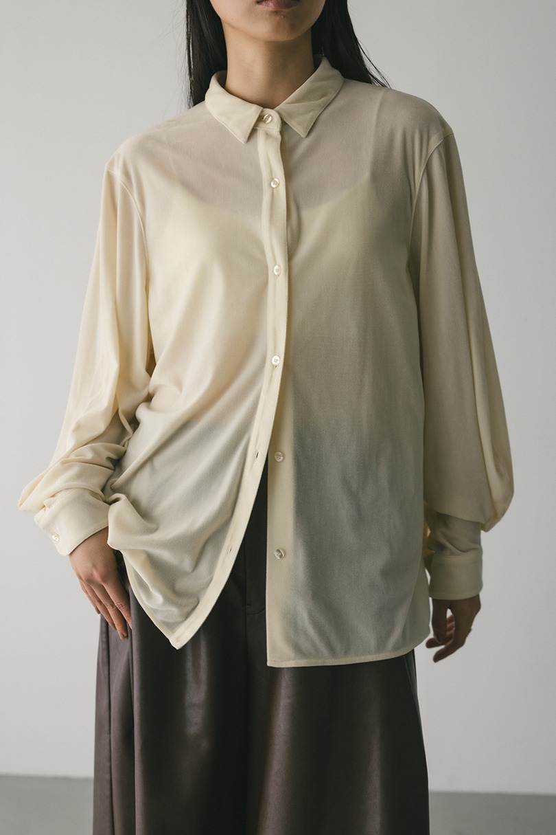 ベロアルーズシャツ 詳細画像 IVOY 3