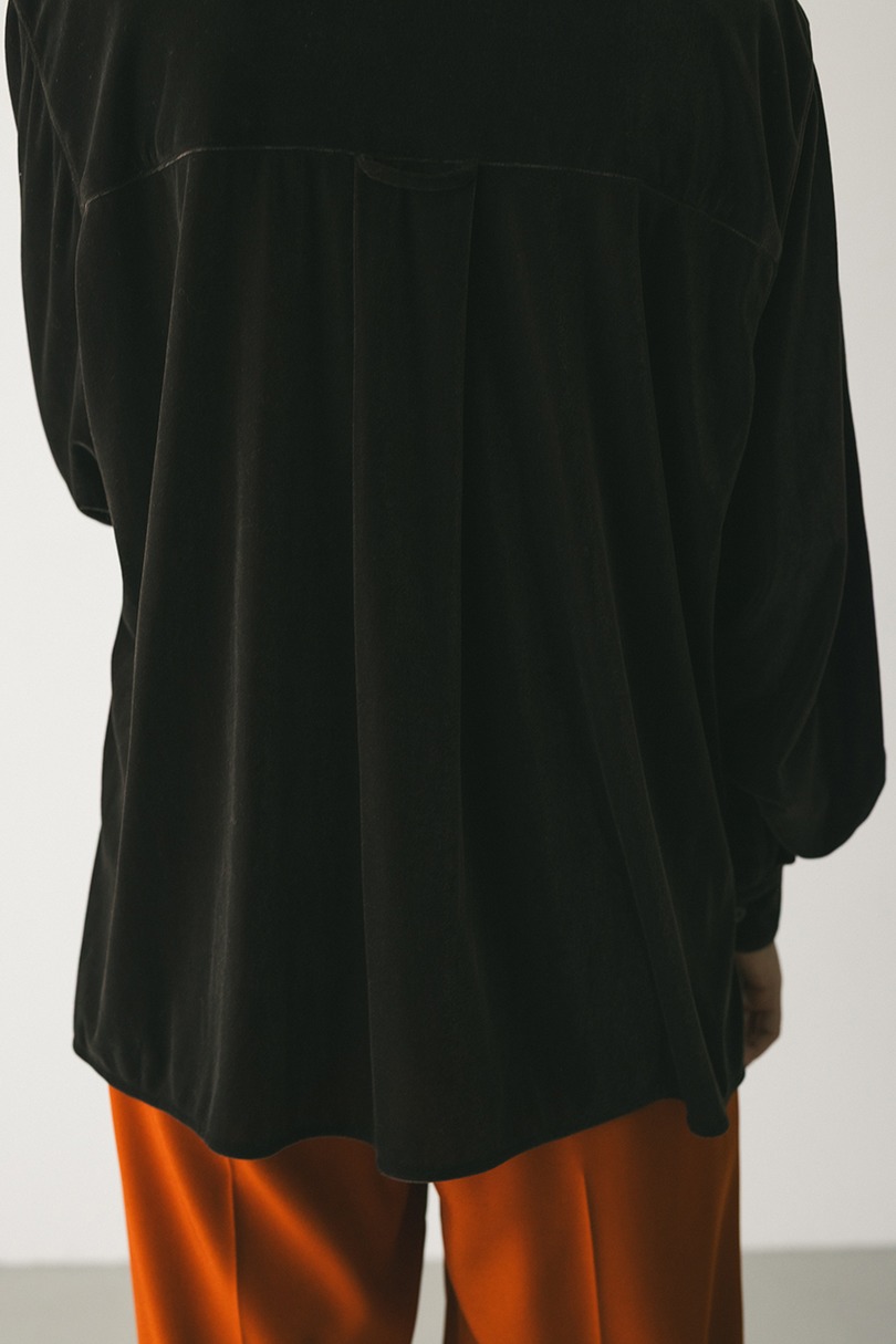 ベロアルーズシャツ 詳細画像 BRN 10