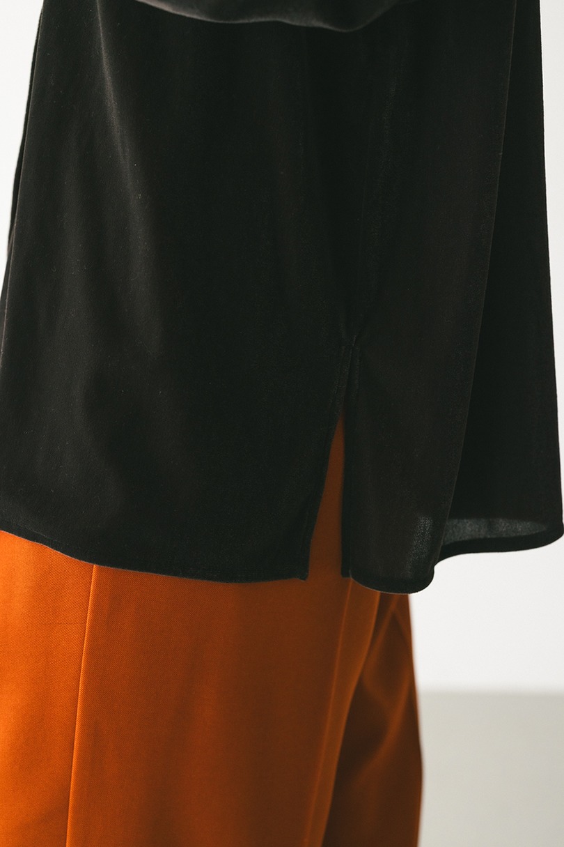 ベロアルーズシャツ 詳細画像 BRN 7