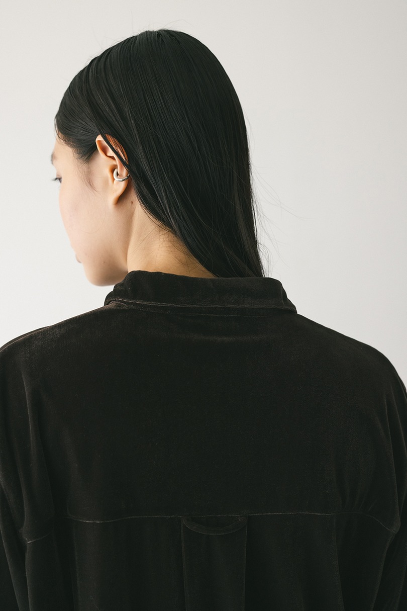 ベロアルーズシャツ 詳細画像 BRN 9