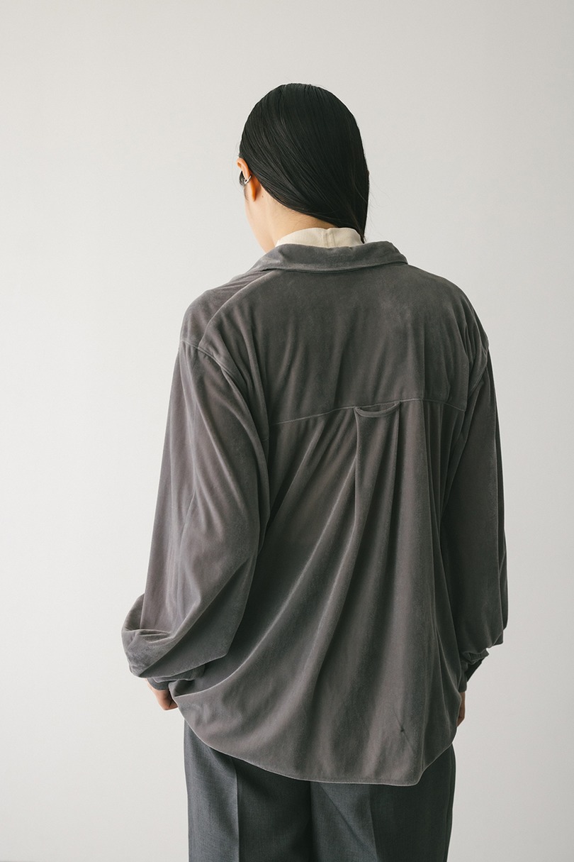 ベロアルーズシャツ 詳細画像 GRY 11