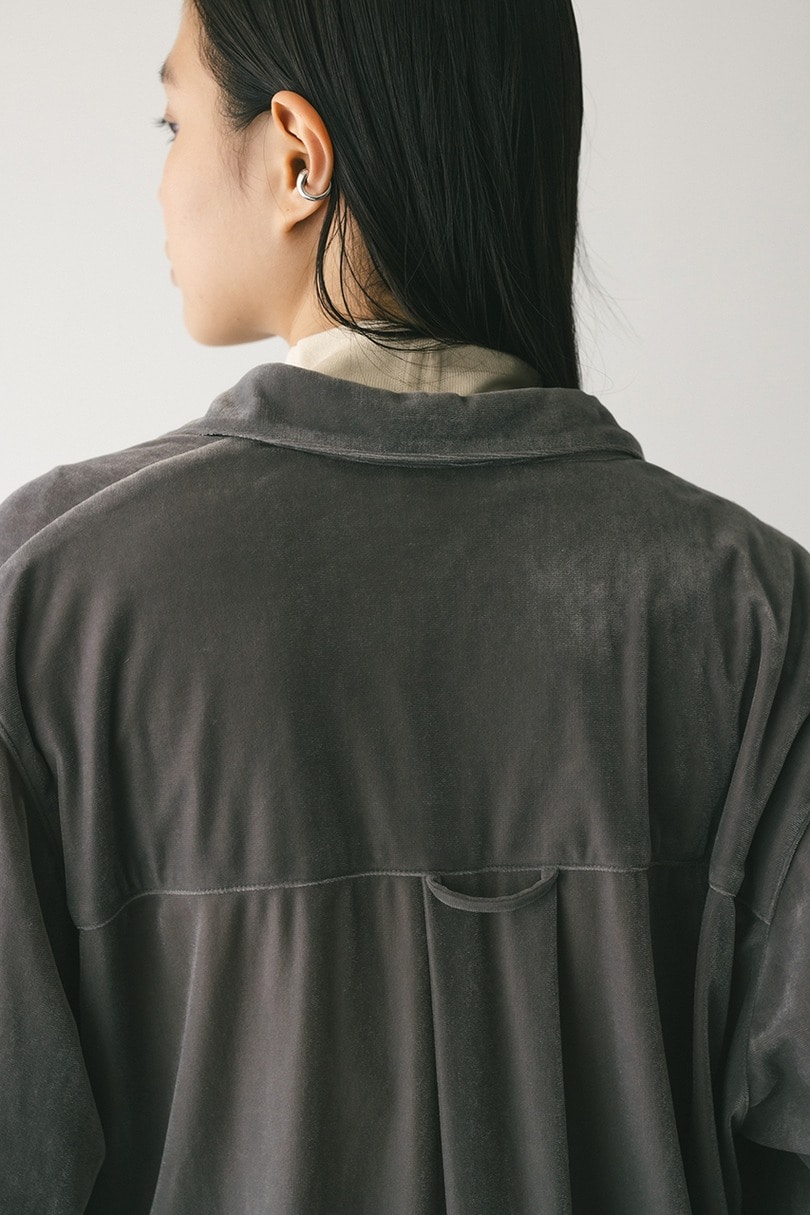 ベロアルーズシャツ 詳細画像 GRY 12