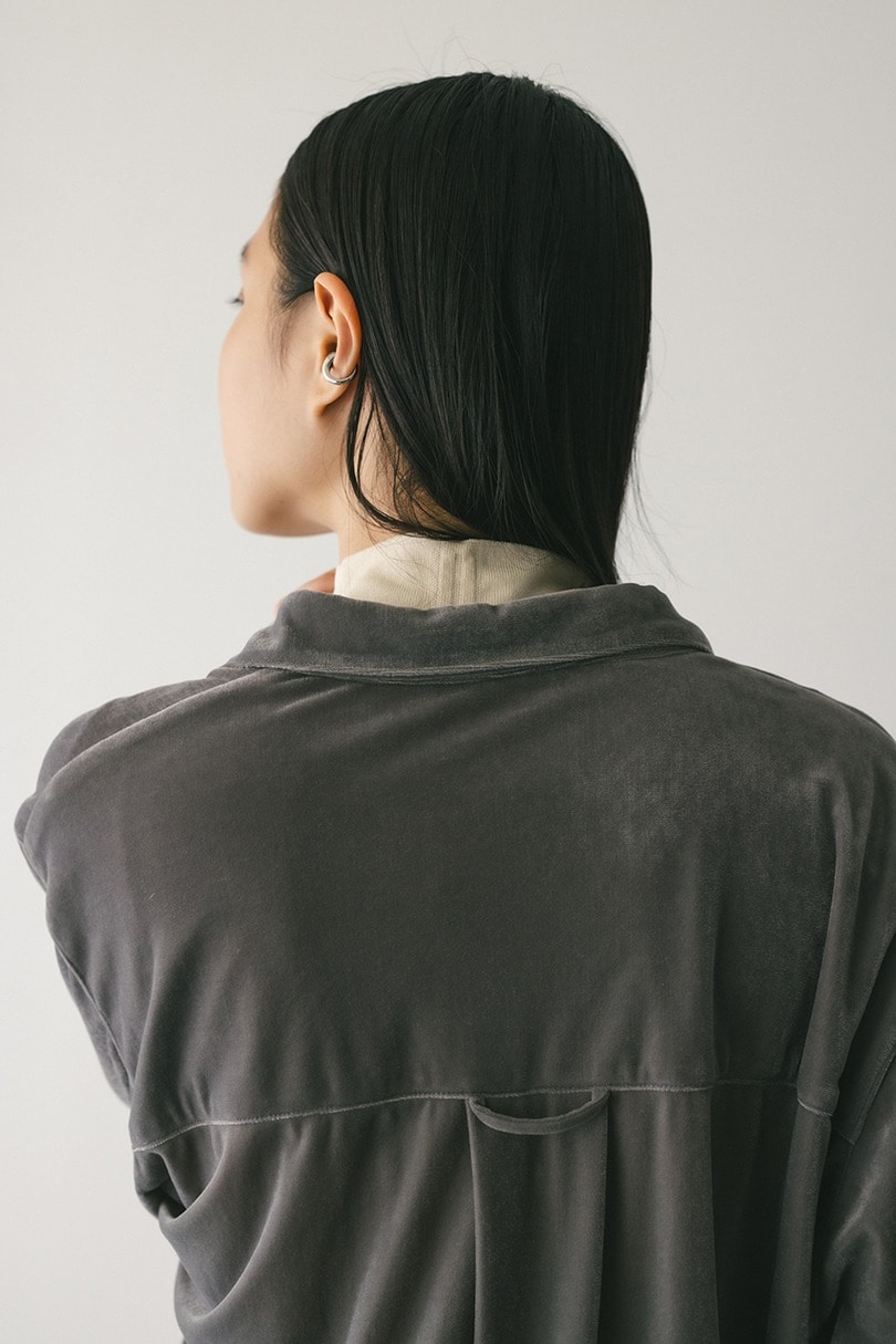 ベロアルーズシャツ 詳細画像 GRY 13