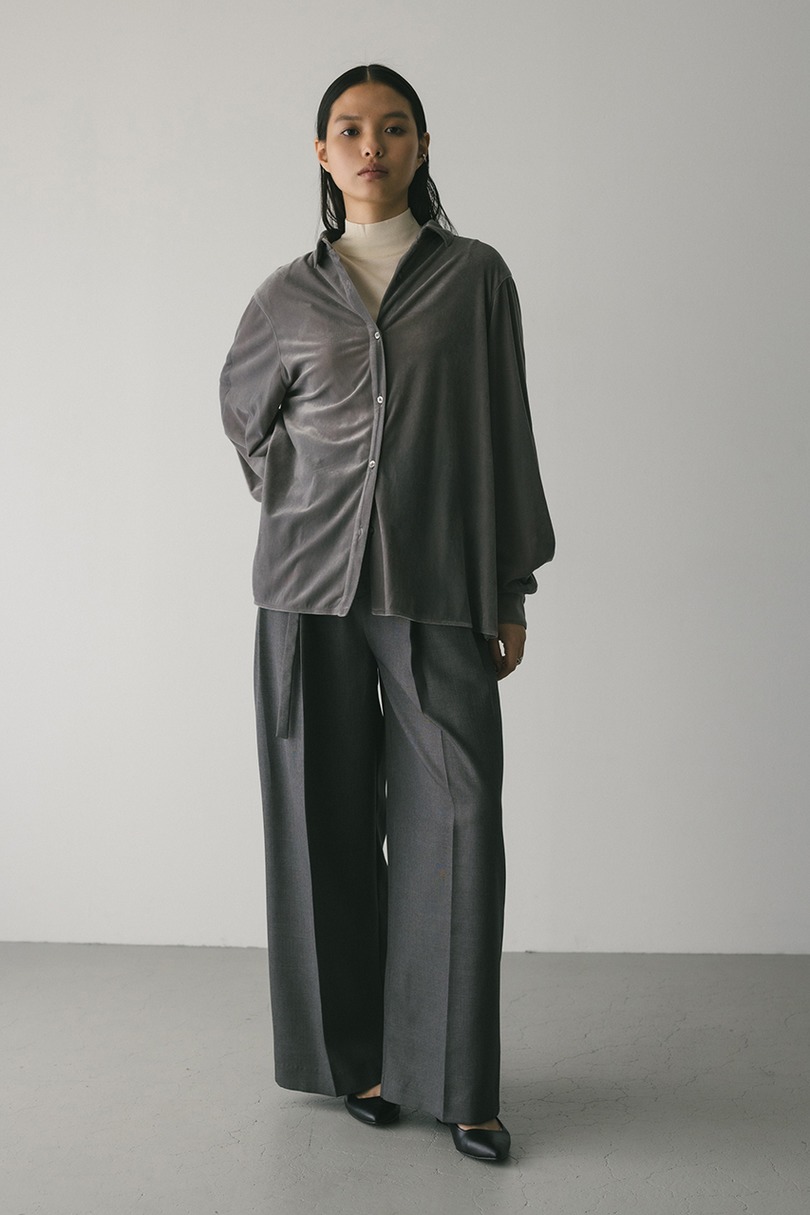 ベロアルーズシャツ 詳細画像 GRY 2