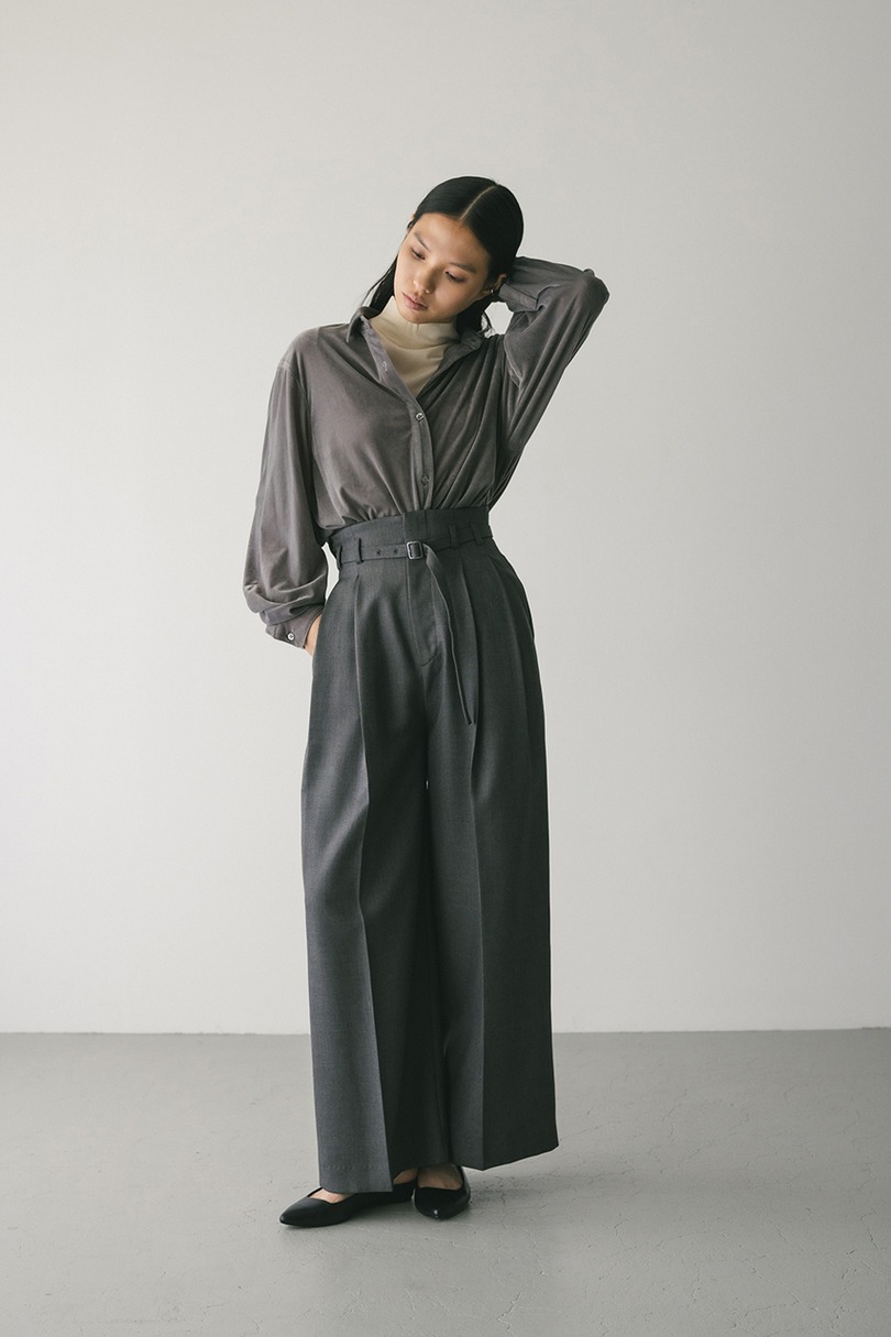 ベロアルーズシャツ 詳細画像 GRY 3