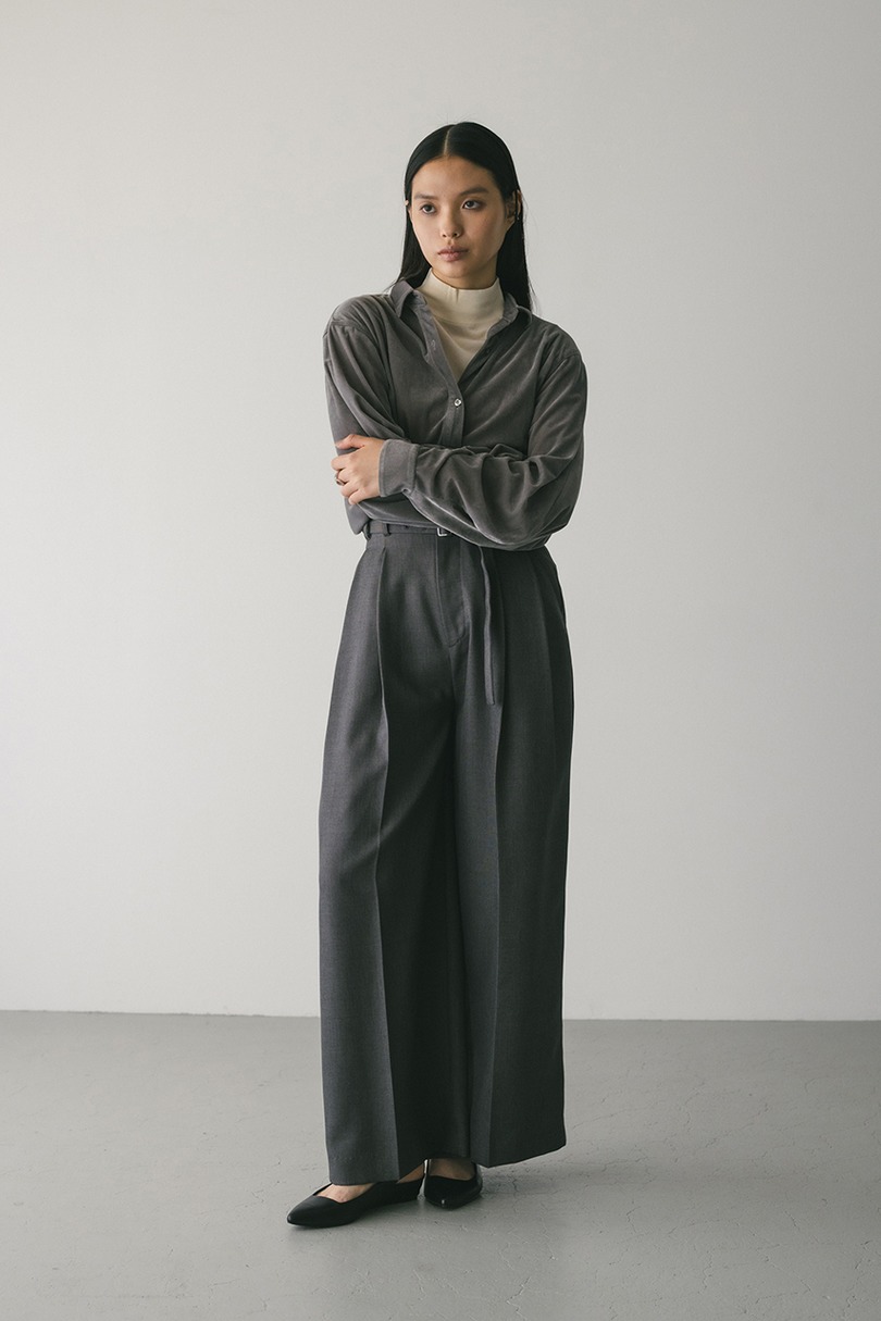 ベロアルーズシャツ 詳細画像 GRY 4