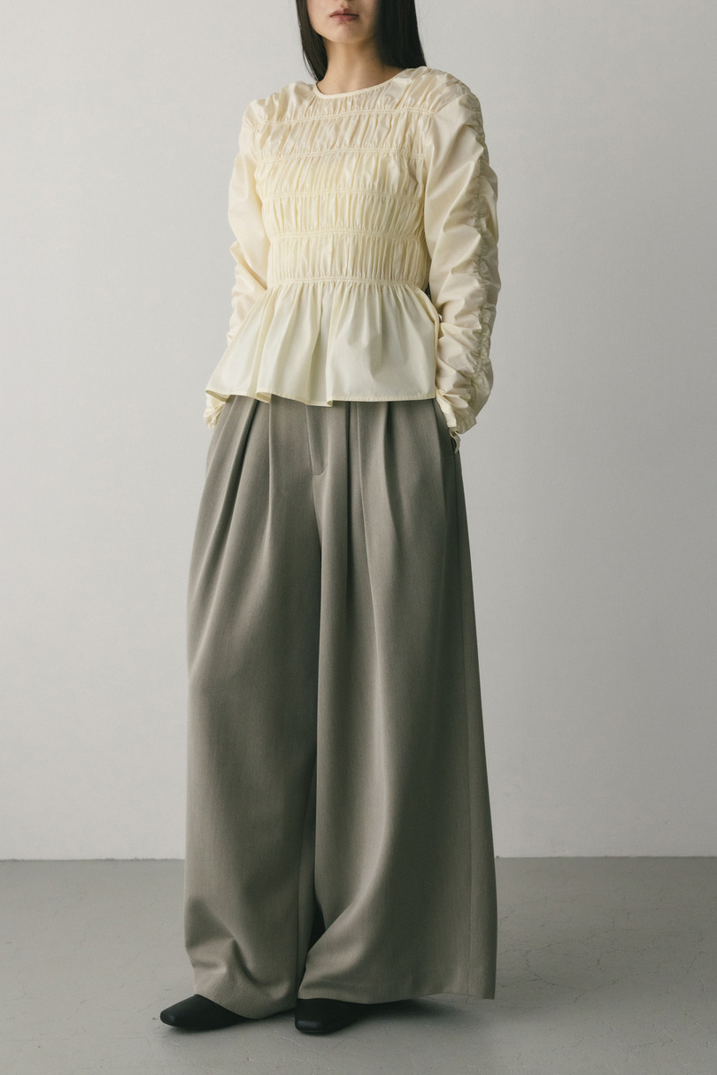 シャーリングブラウス 詳細画像 WHT 2