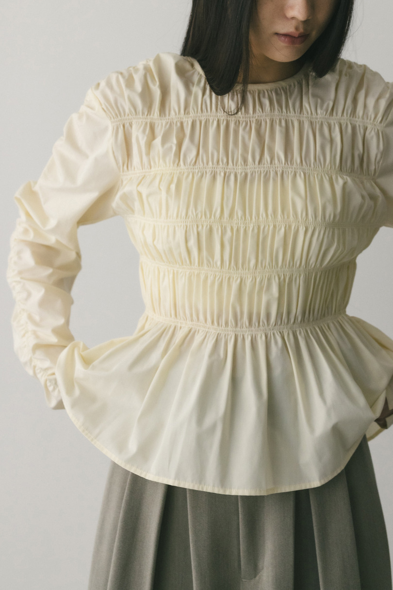 シャーリングブラウス 詳細画像 WHT 3