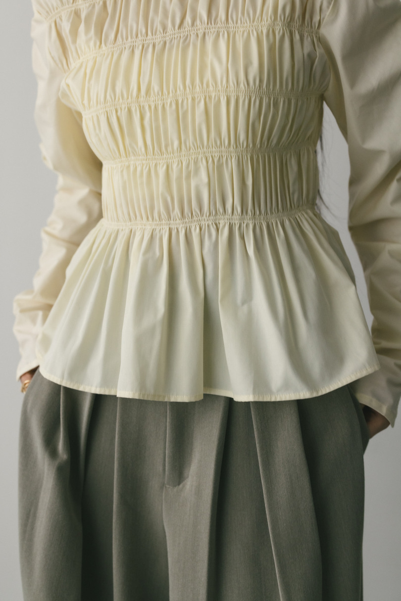 シャーリングブラウス 詳細画像 WHT 5