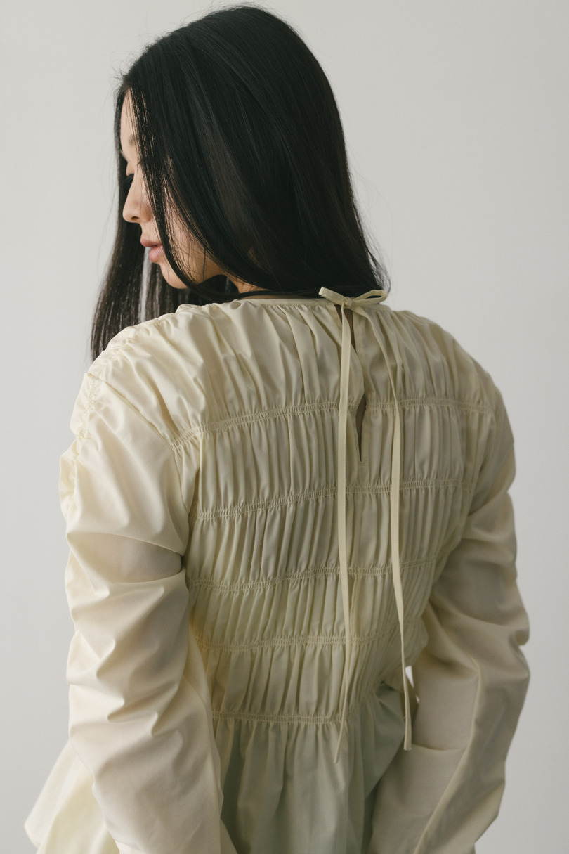 シャーリングブラウス 詳細画像 WHT 9